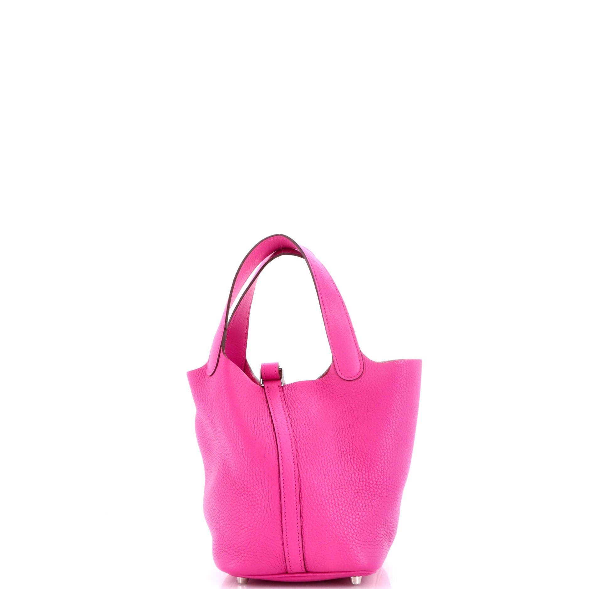 Pre-Owned Hermes Picotin Lock Bag Clemence PM, Alternate, color, Magnolia