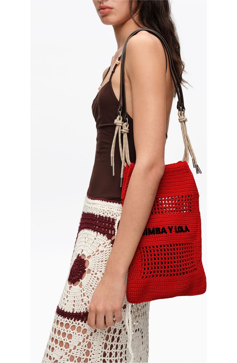 Bimba y Lola Market Bag, Alternate, color, Red