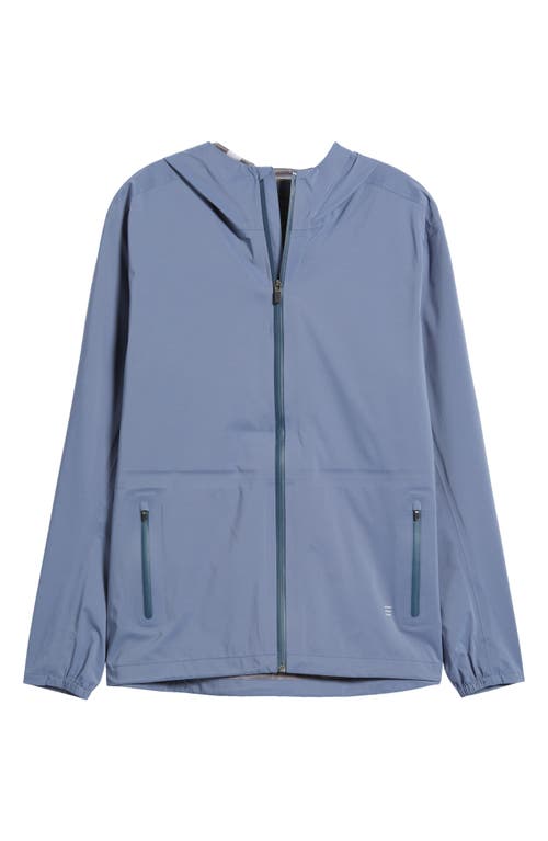 Free Fly Cloudshield Waterproof Hooded Rain Jacket In Heron Blue