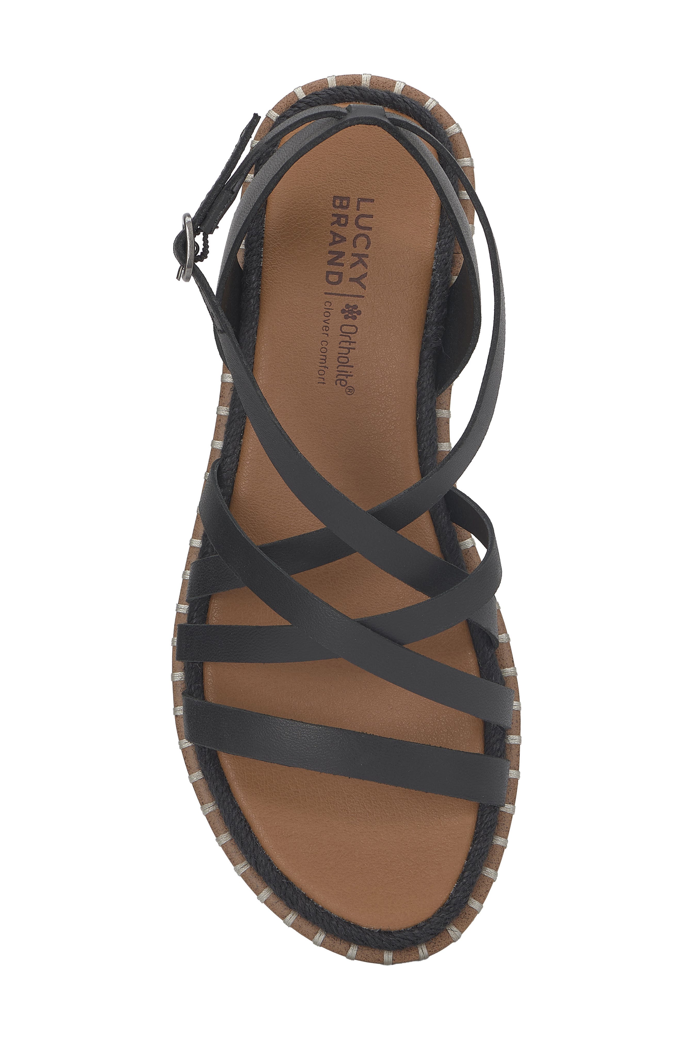 Lucky Brand Kielly Sandal, Alternate, color, Black Sumhaz