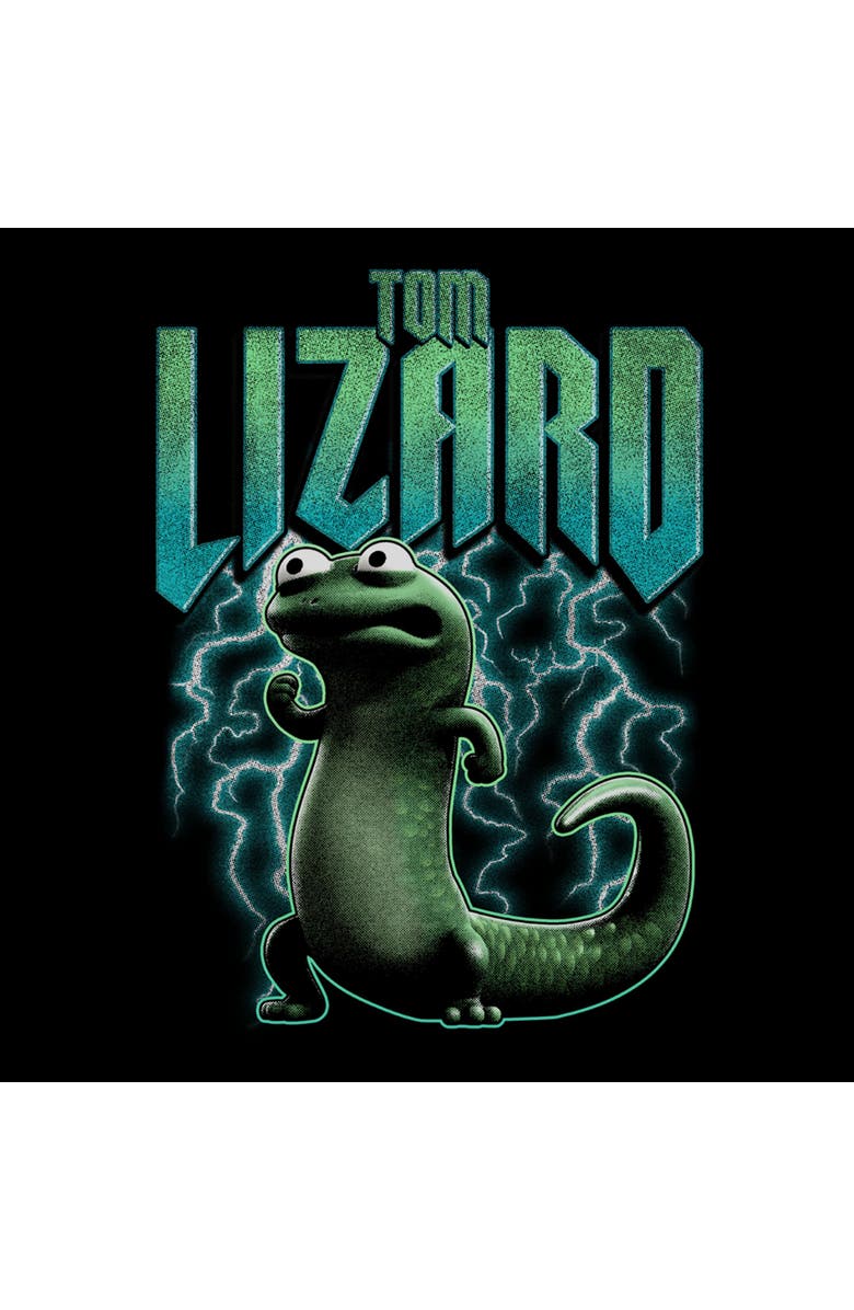 Hoppers Women's Hoppers Tom Lizard Electrifying Pose  Graphic T-Shirt, Alternate, color, Black