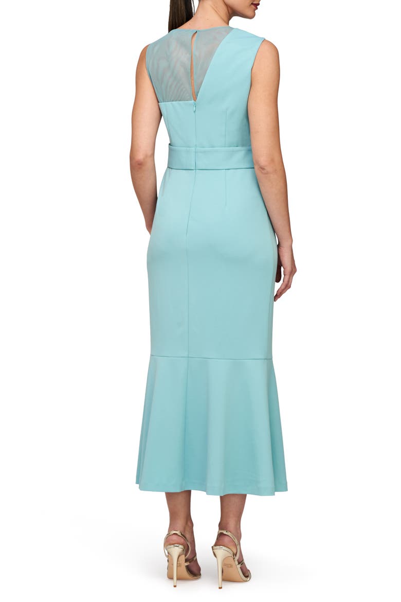 Joanna Asymmetric Neck Cocktail Dress, Alternate, color, AQUA