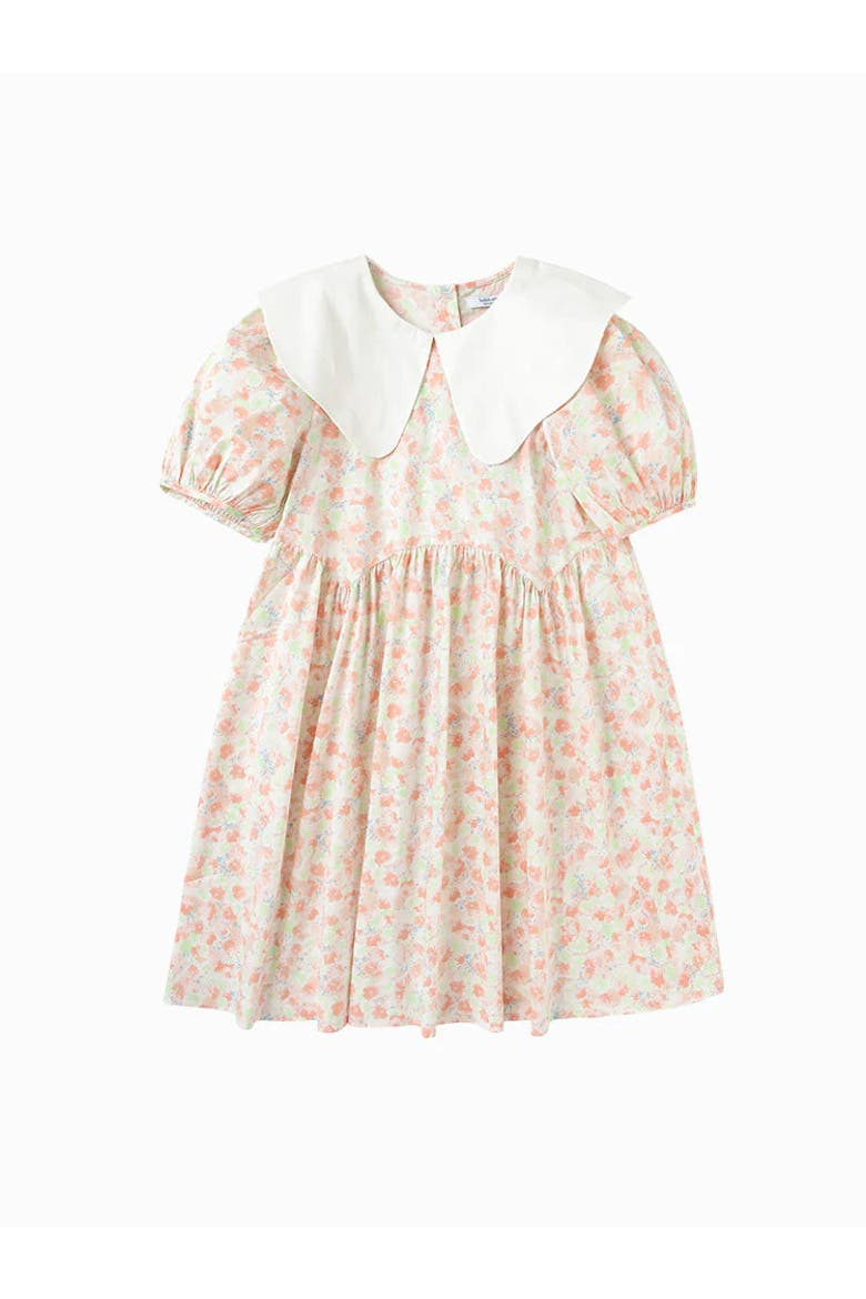 Blossom Petal Collar Dress, Main, color, Pink