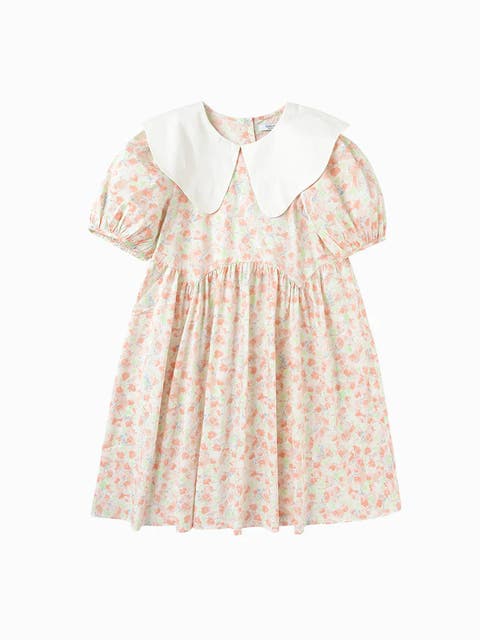 Blossom Petal Collar Dress