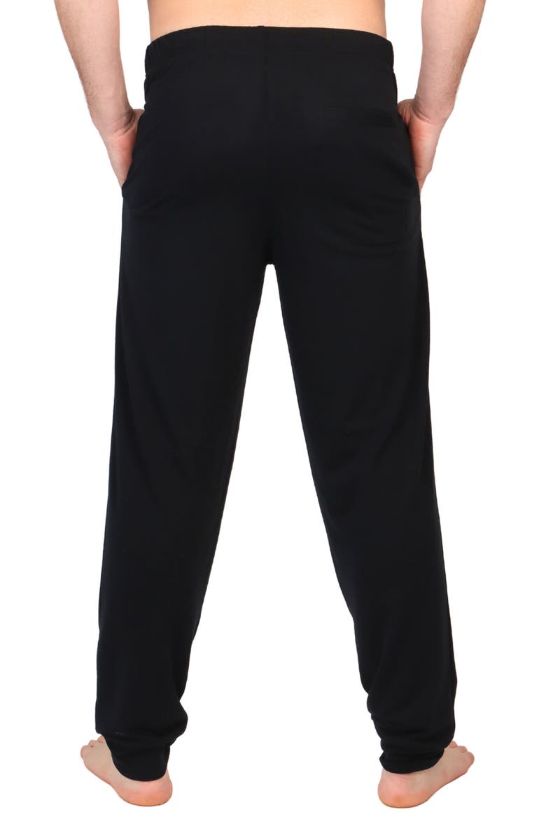 French Terry Lounge Joggers, Alternate, color, BLACK