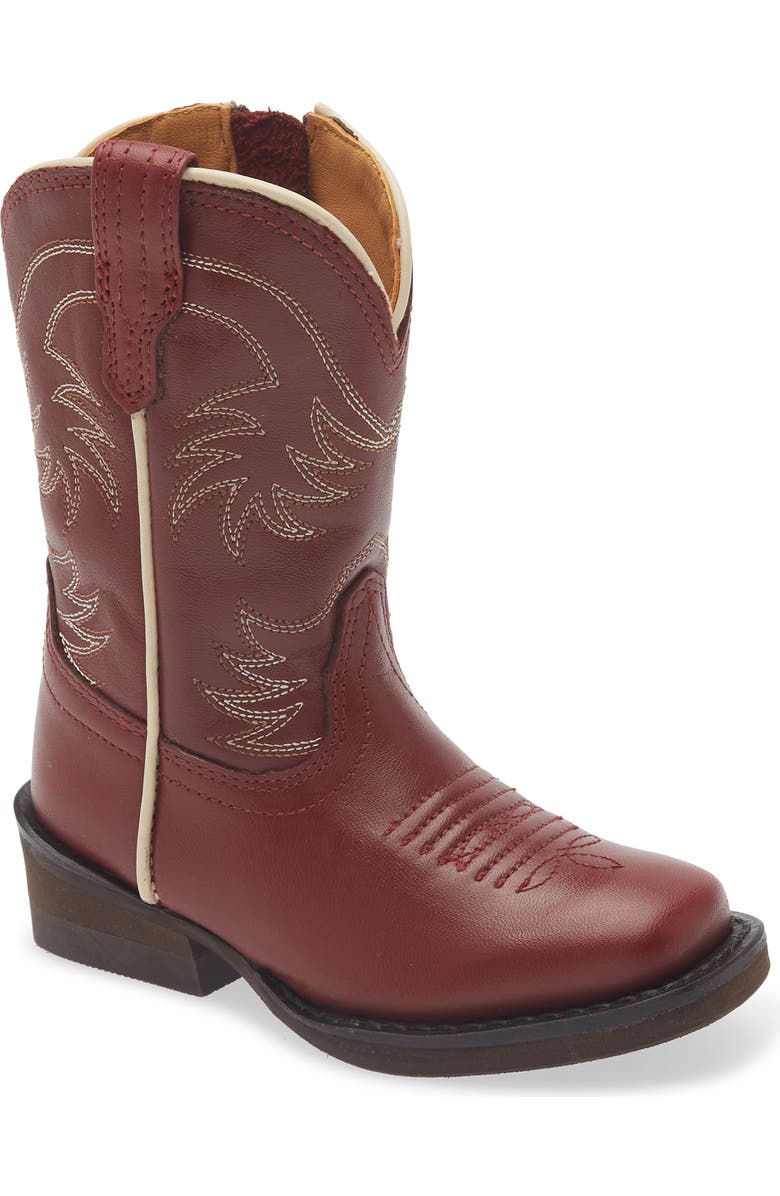 Tecovas Kids' The Annie Western Boot, Main, color, Scarlet