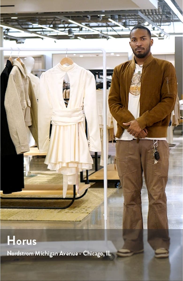 Aryana Cutout Long Sleeve Cocktail Minidress, sales video thumbnail