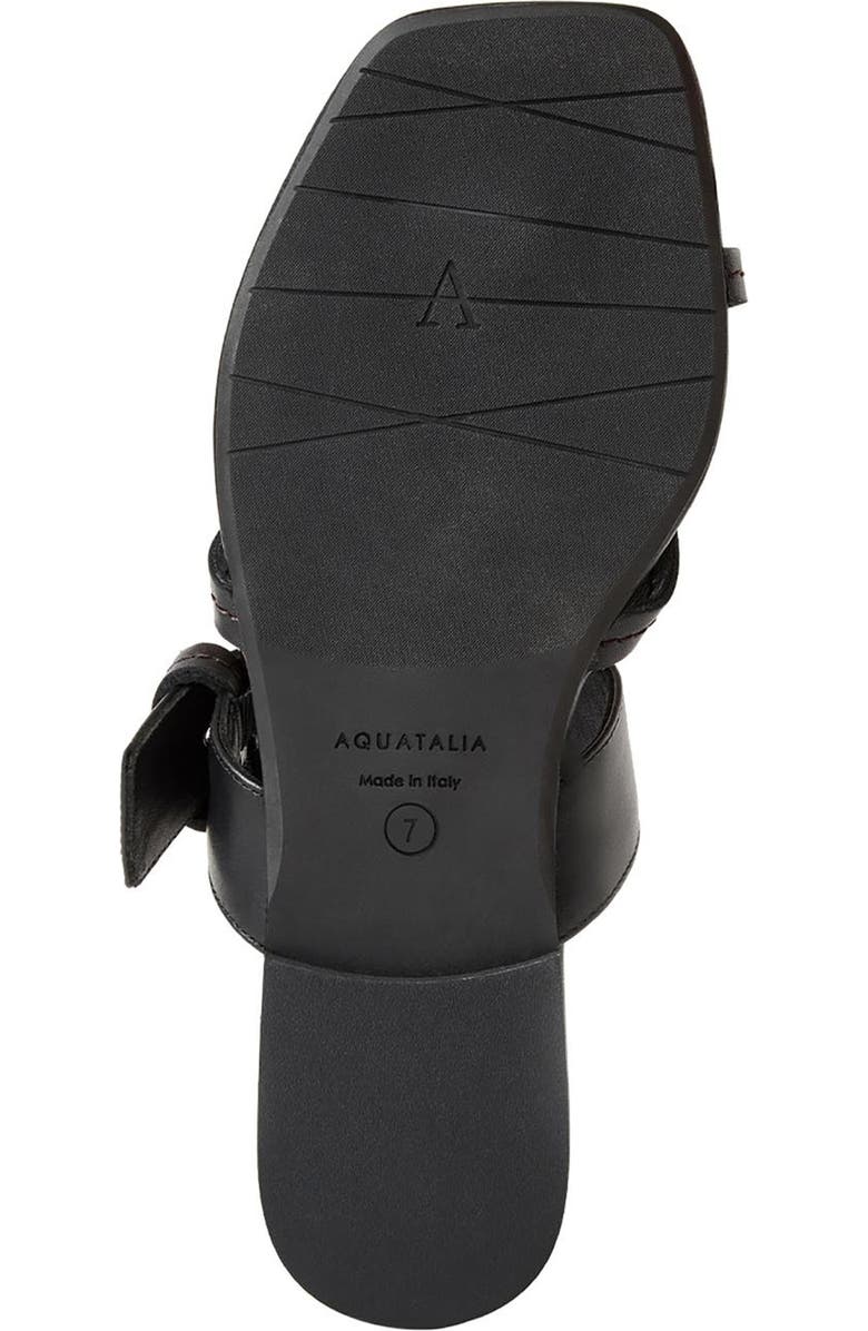 Aquatalia Asti Weatherproof Slide Sandal, Alternate, color, Black Leather