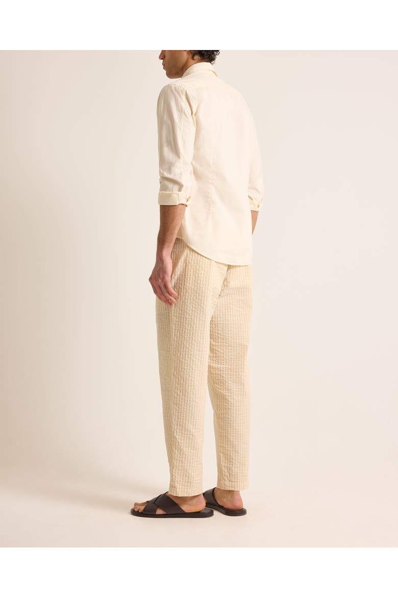 Giles Tailored Fit Garment Dye Poplin Shirt, Alternate, color, LATTE
