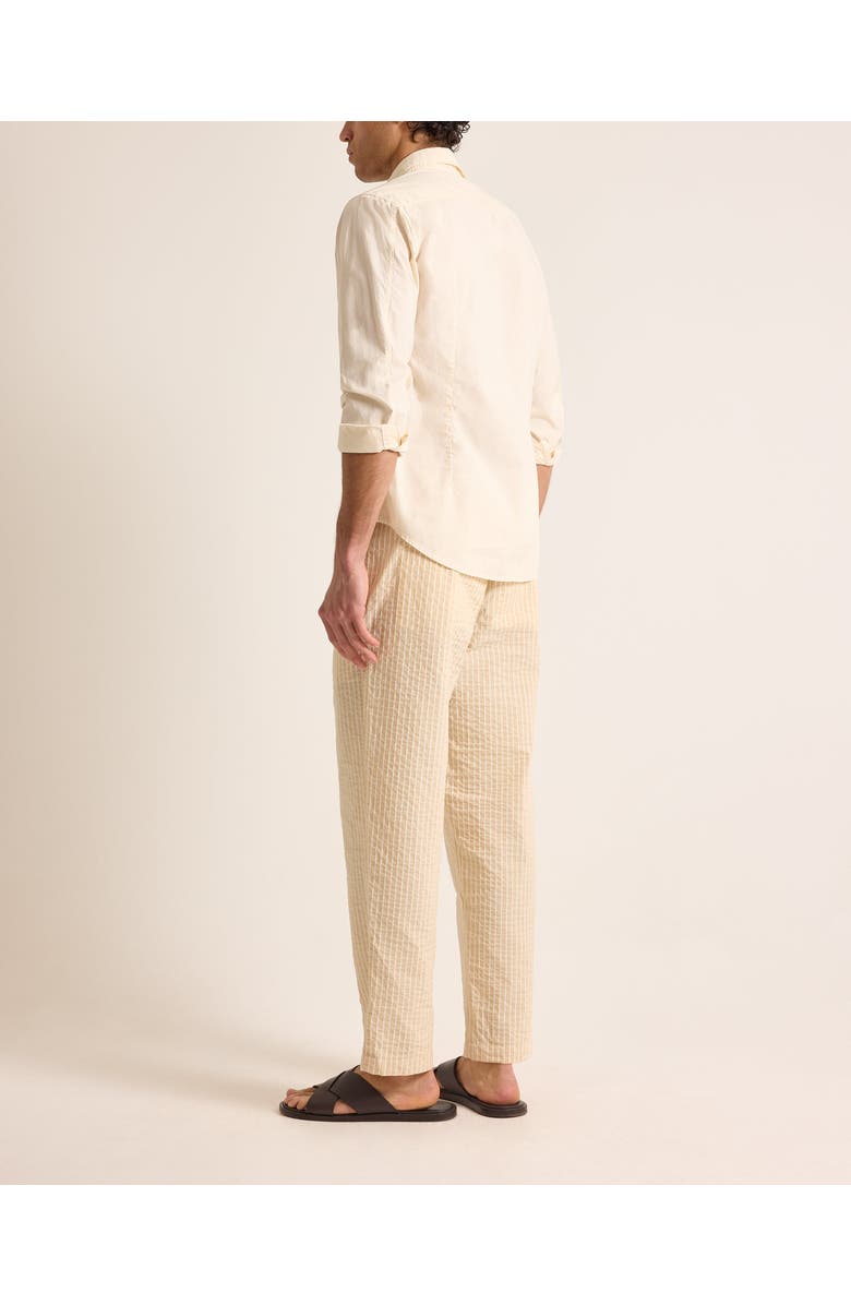 Orlebar Brown Giles Tailored Fit Garment Dye Poplin Shirt, Alternate, color, Latte