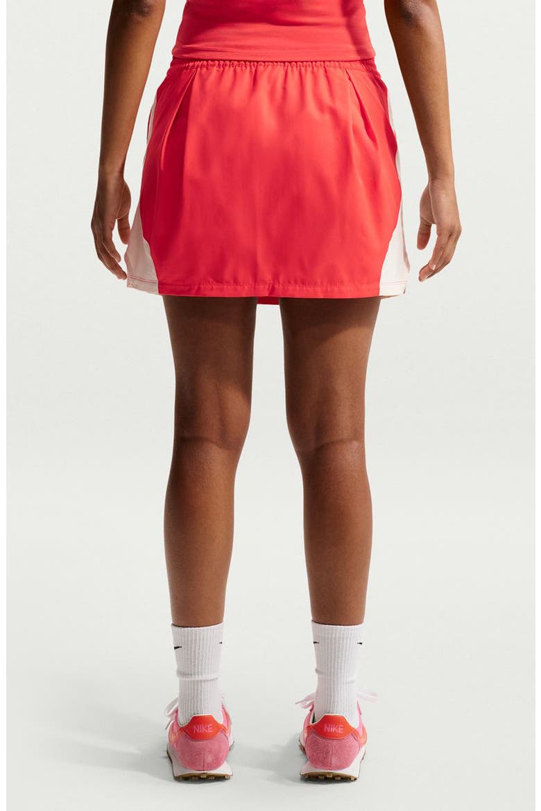 Sportswear Street Mid Rise Mini Skirt, Alternate, color, LIGHT CRIMSON/ CHALK/ CHALK