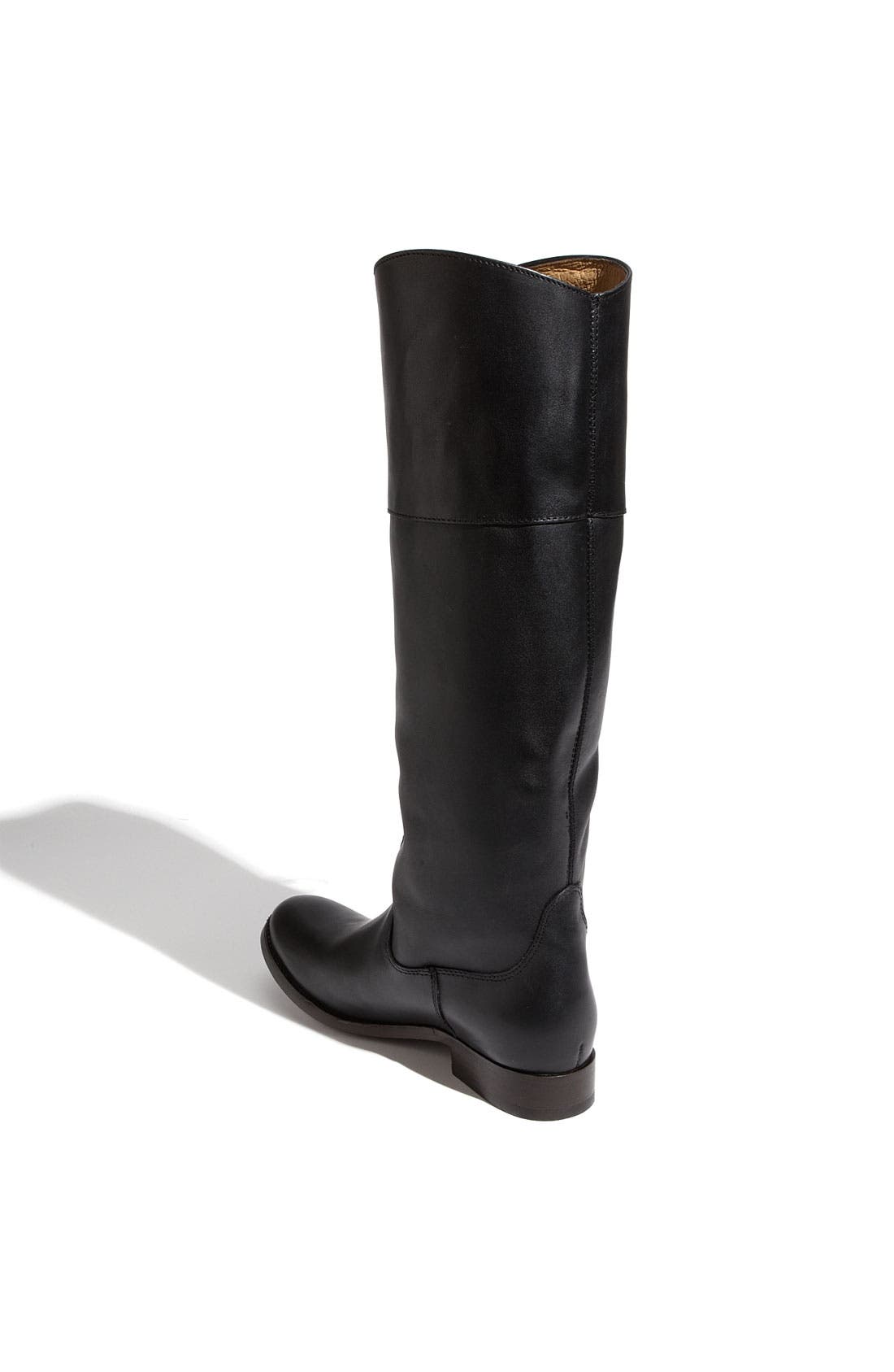 'Melissa' Logo Boot, Alternate, color, BLACK