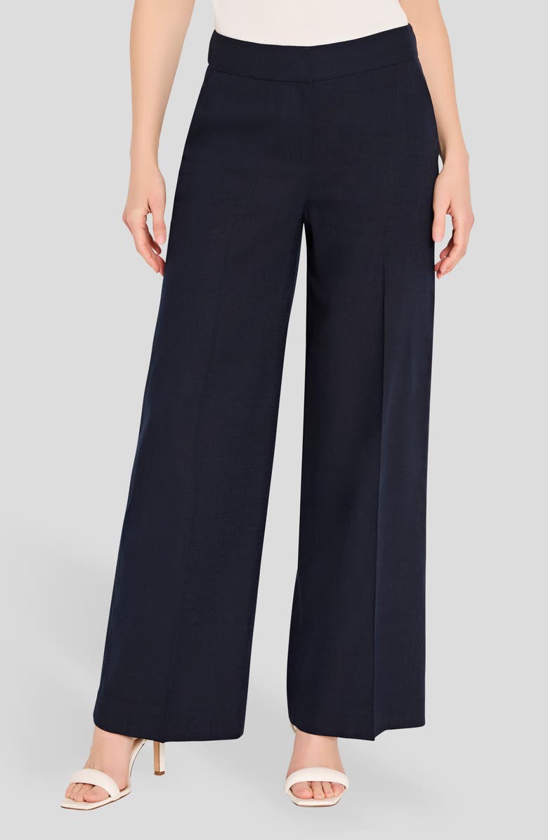 Tahari ASL Wide Leg Pants, Alternate, color, New Navy