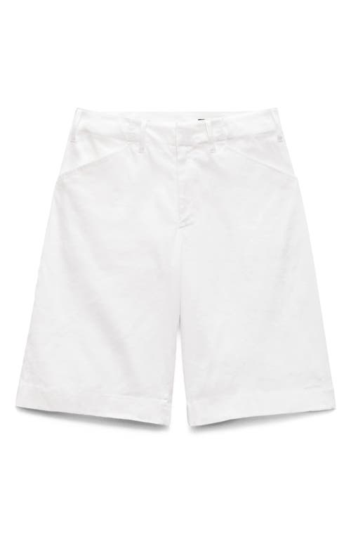Shop Rag & Bone Banks Linen Blend Walking Shorts In White