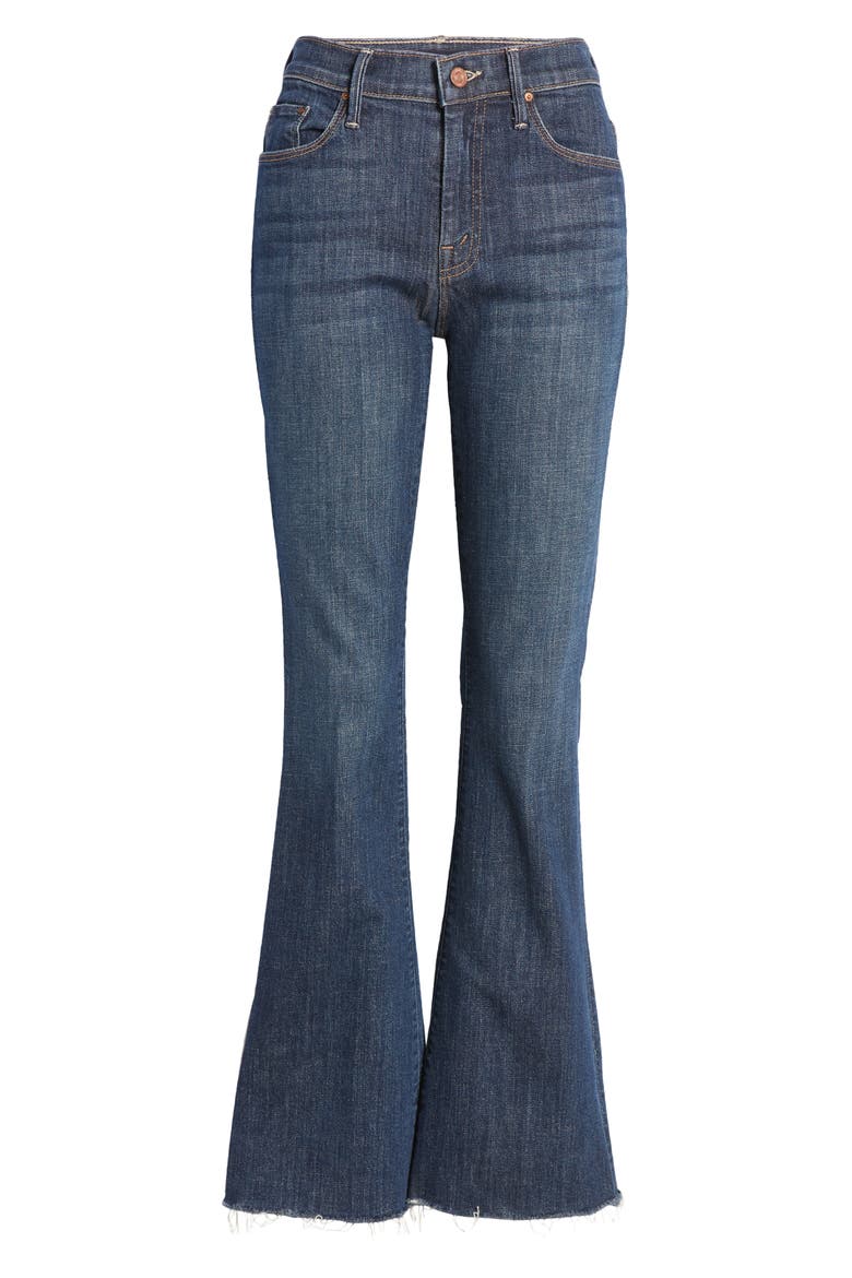 Raw Hem Flare Jeans, Alternate, color, ONE FELL SWOOP
