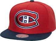Mitchell & Ness Men's Mitchell & Ness Red Montreal Canadiens Core Team Ground 2.0 Snapback Hat
