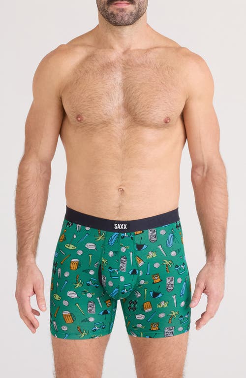 Saxx Vibe Xtra Boxer Briefs In Green