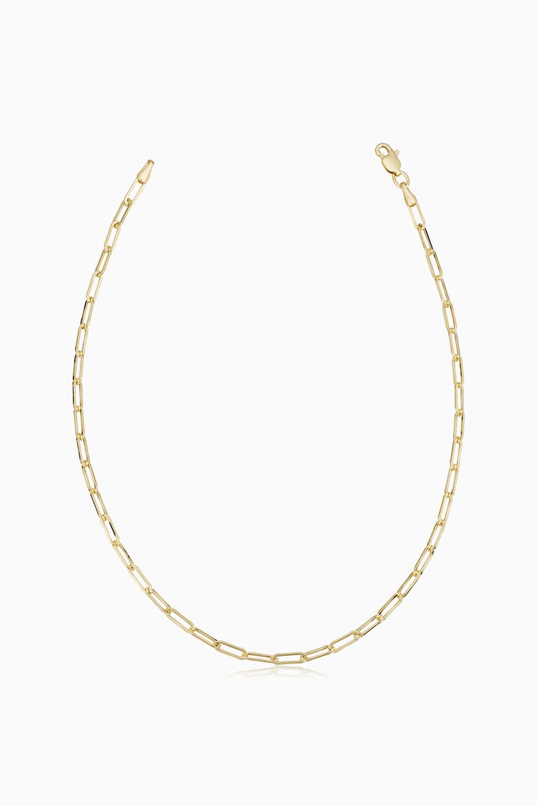 14K Yellow Gold Venice Link Petite Anklet, Main, color, Yellow Gold