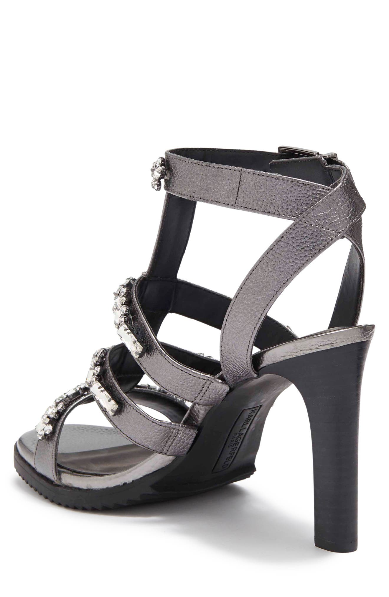 KARL LAGERFELD PARIS Bristol T-Strap Sandal, Alternate, color, 