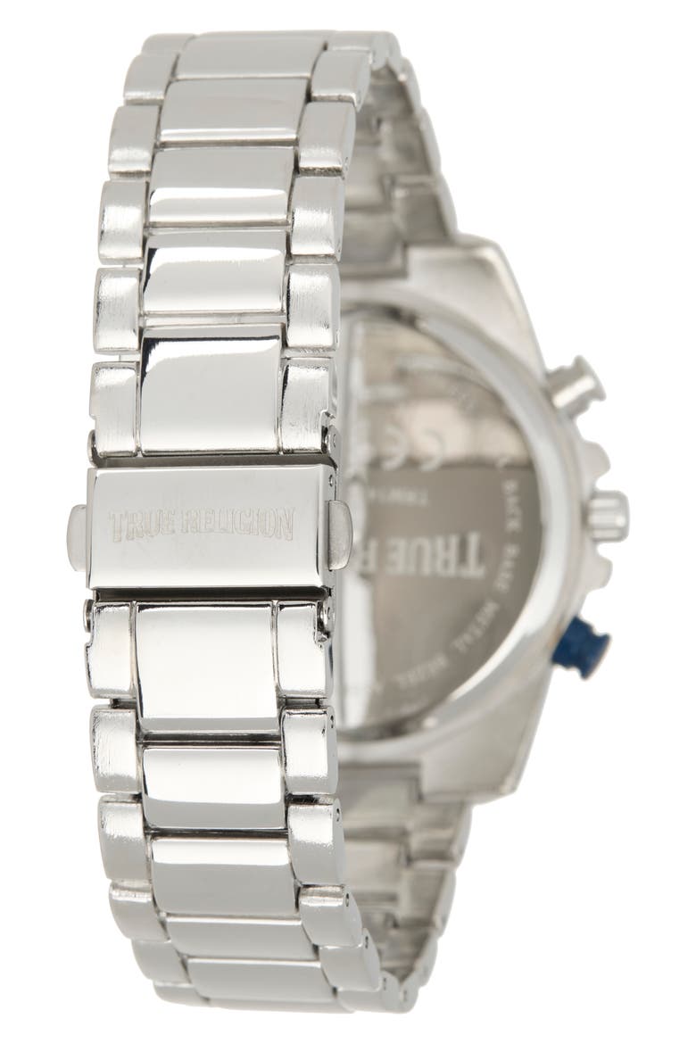Chronograph Bracelet Watch, 43mm, Alternate, color, SILVER