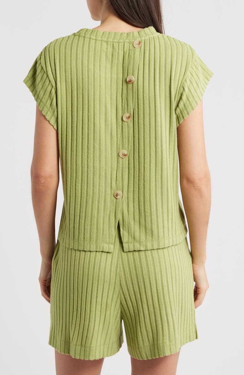 CITY BLUES Rib Knit Top, Alternate, color, Pear