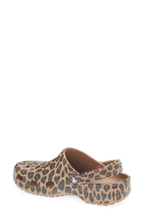 Crocs Classic Animal Clog In Brown