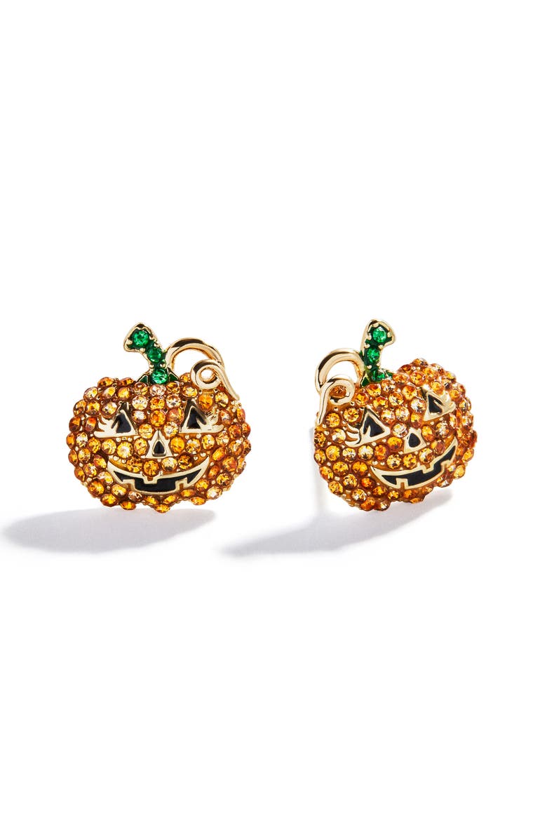 BaubleBar Jack & Boo Set of 2 Stud Earrings, Alternate, color, Orange