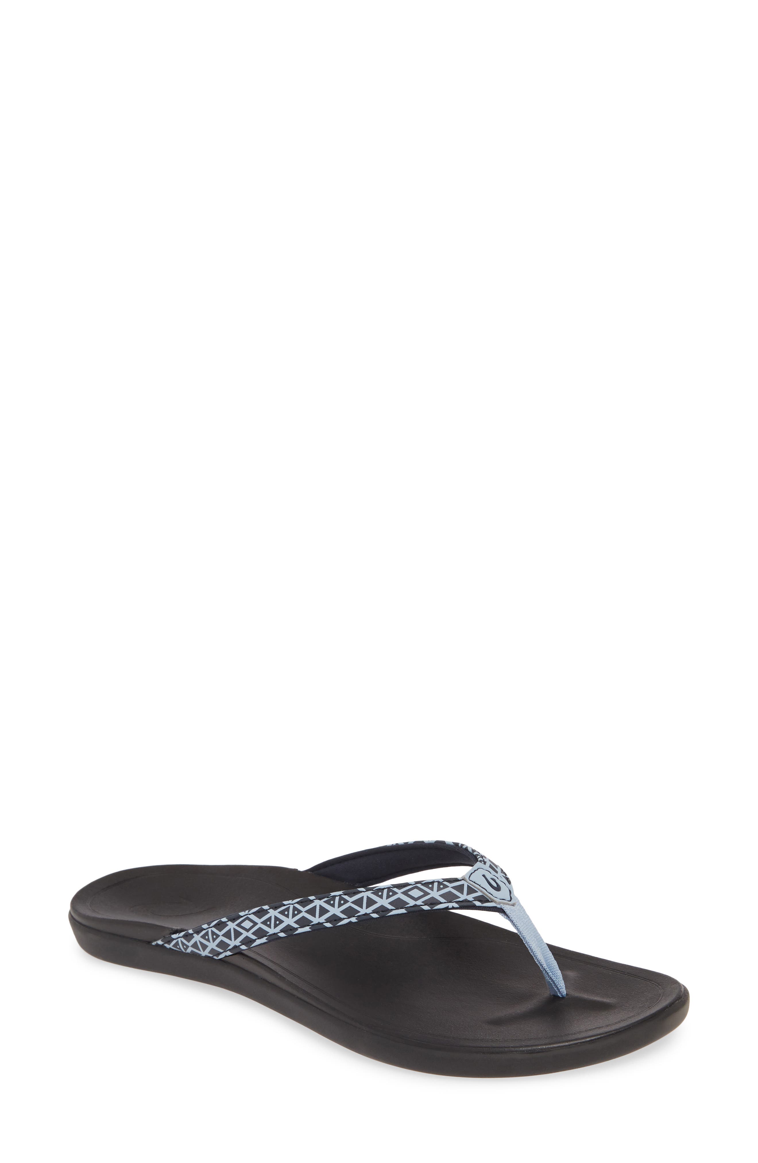 Ho Opio Flip Flop, Main, color, TRENCH BLUE KAPA/ BLACK