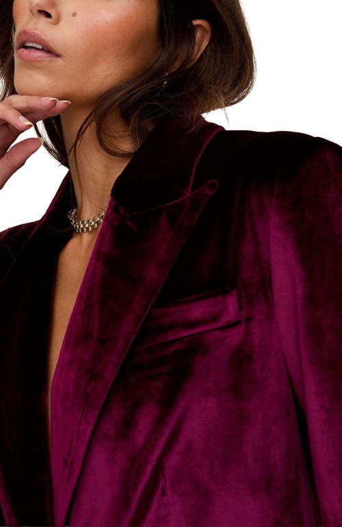 Lily And Lionel London Valerie Tailored Velvet Blazer In Multi