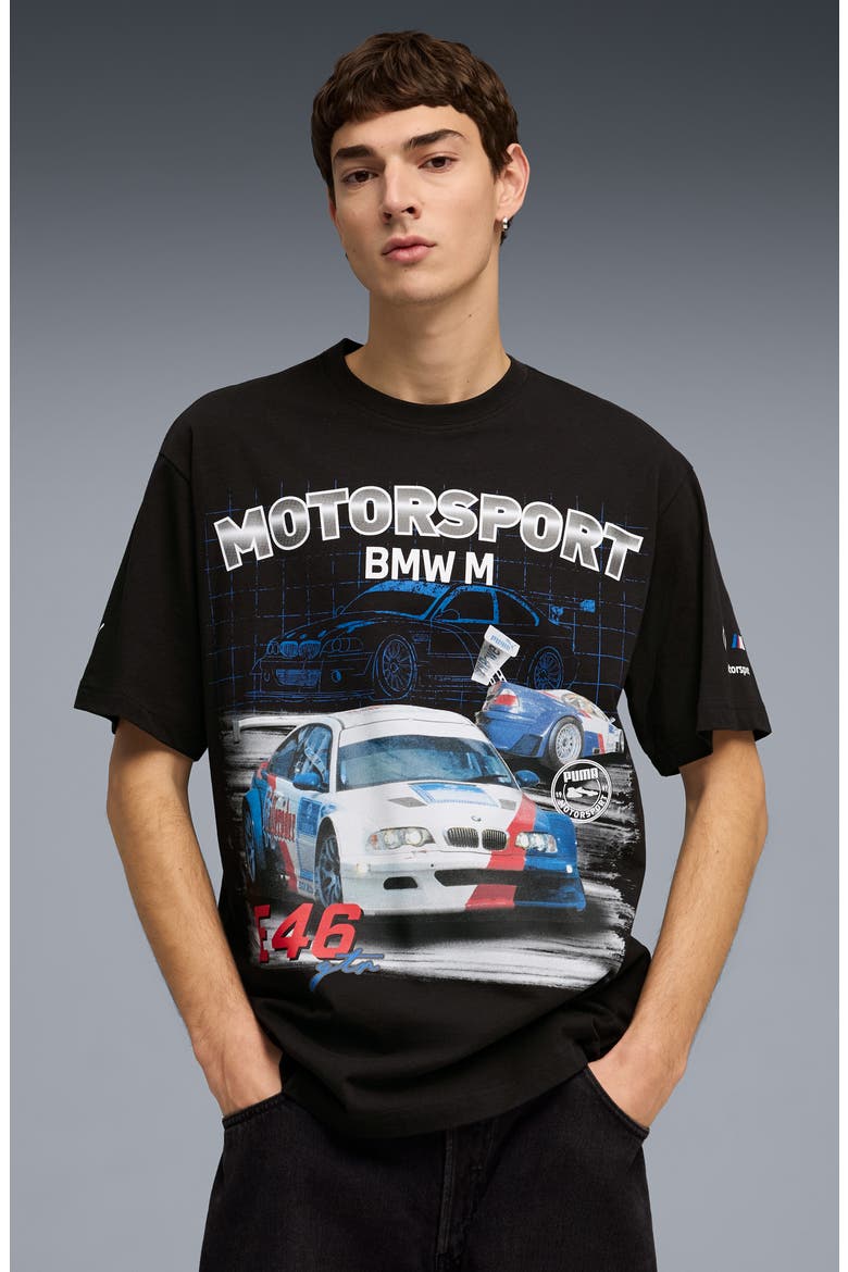 BMW M Motorsport Cotton Graphic T-Shirt, Alternate, color, PUMA BLACK