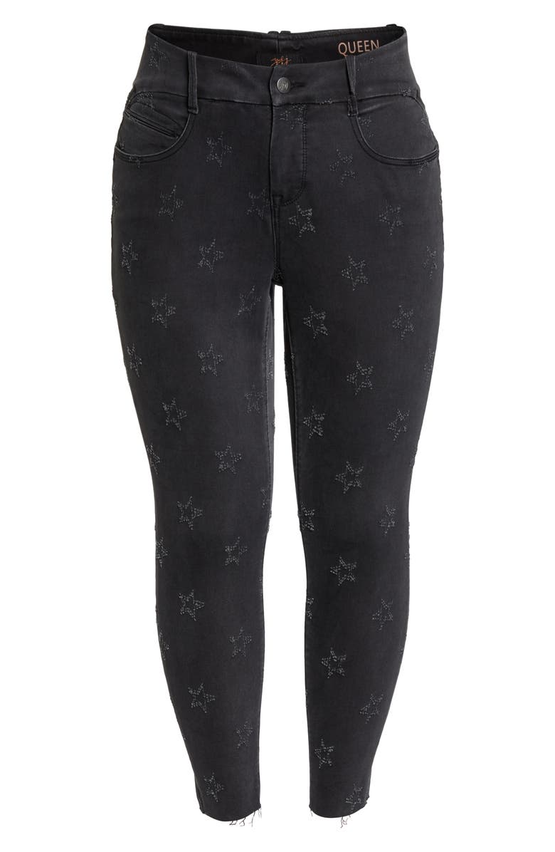 YSJ Star Ankle Skinny Jeans, Alternate, color,