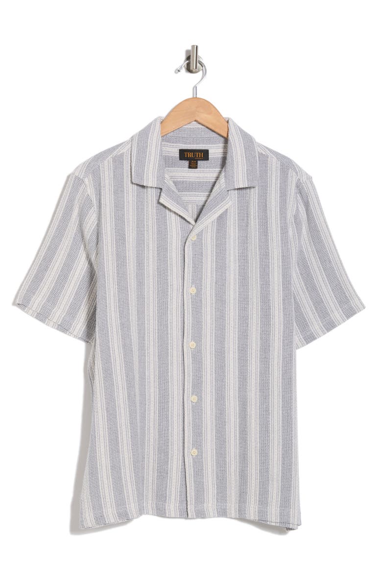 TRUTH Striped Button Front Shirt, Alternate, color, 