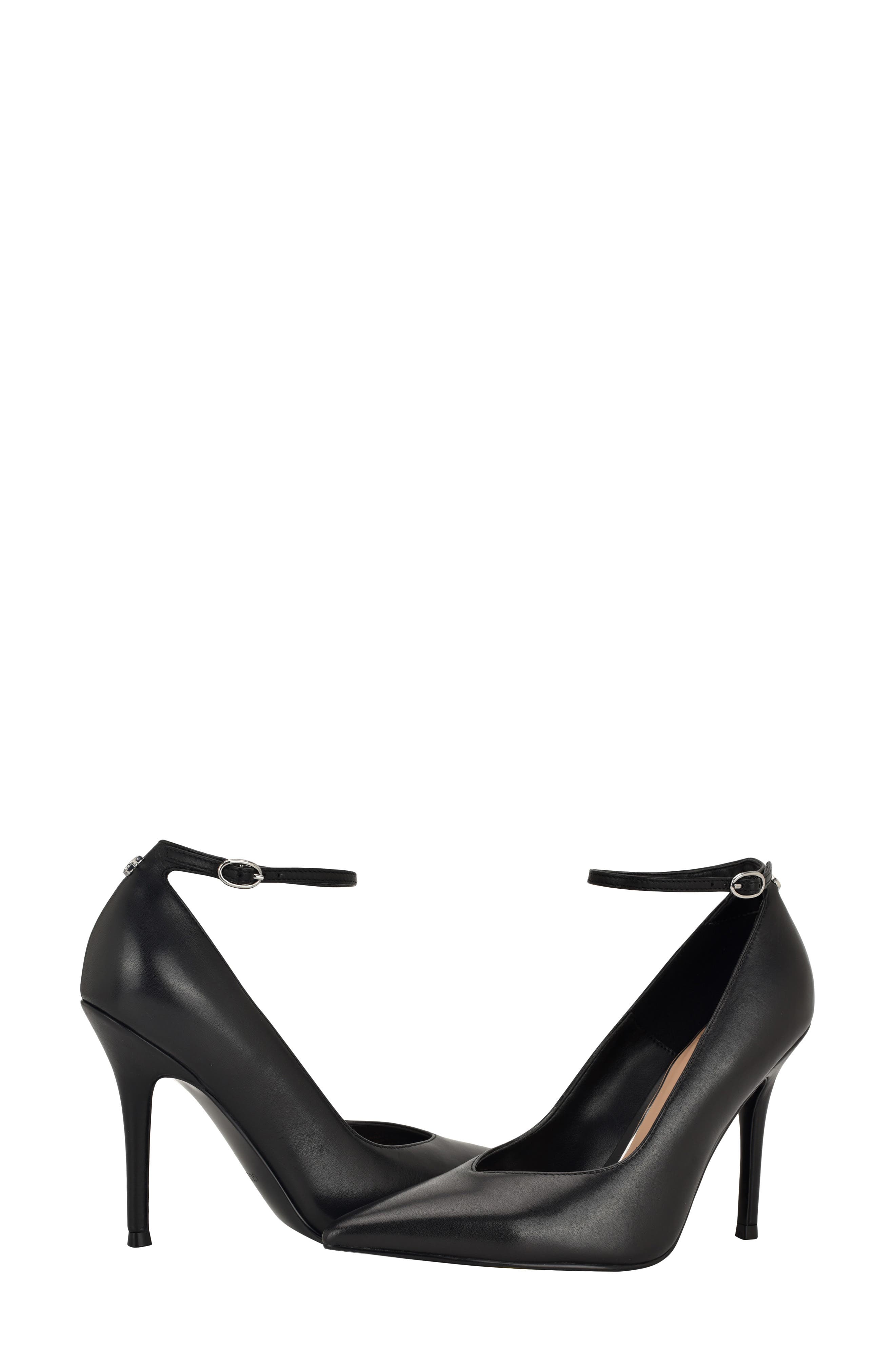 GUESS Napril Ankle Strap Pump, Alternate, color, Black