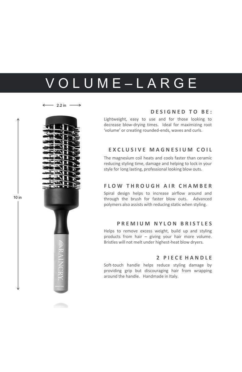 Raincry Volume Magnesium Large Brush, Alternate, color, 