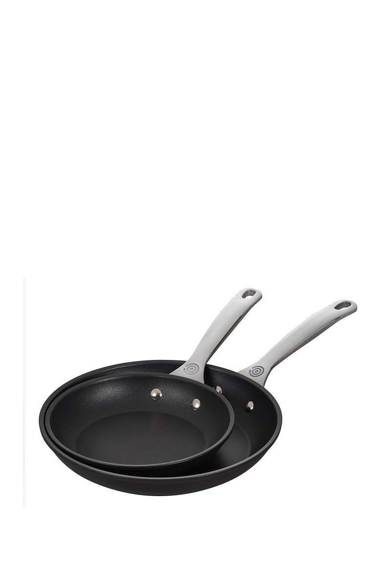 Le Creuset Set of 2 Toughened Nonstick PRO Fry Pans, Alternate, color, Black