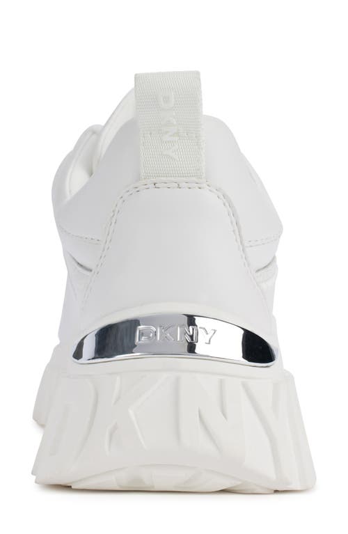 Shop Dkny Lacombe Platform Sneaker In White