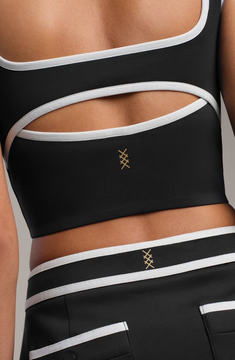 Rhone Ace Longline Sports Bra, Alternate, color, 