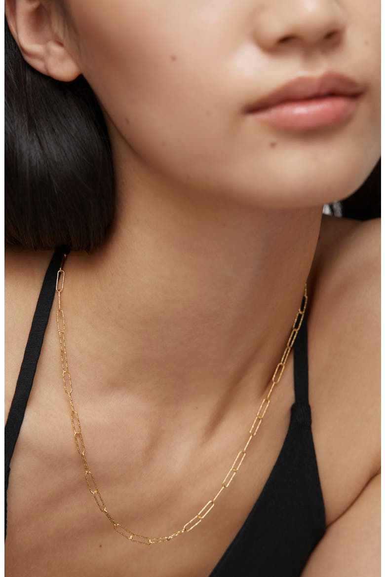 Alta Textured Charm Necklace, Alternate, color, 18K GOLD VERMEIL