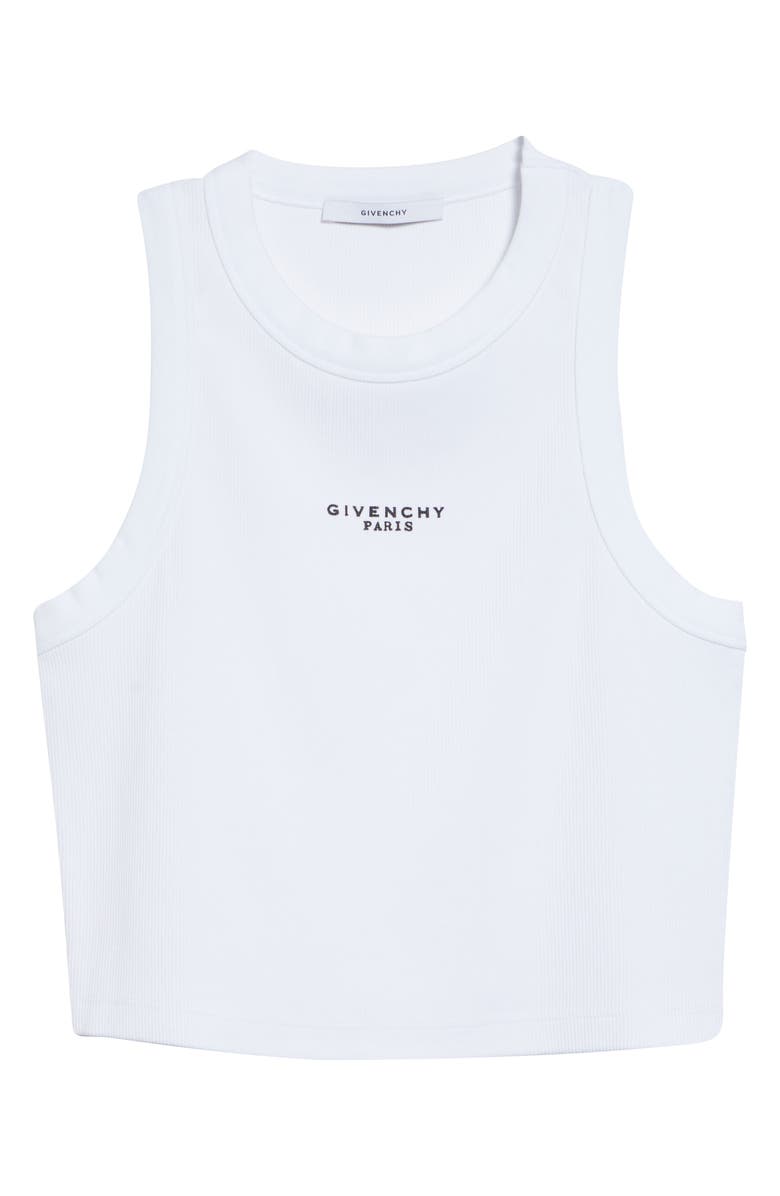 Givenchy Crop Racerback Tank, Main, color, White