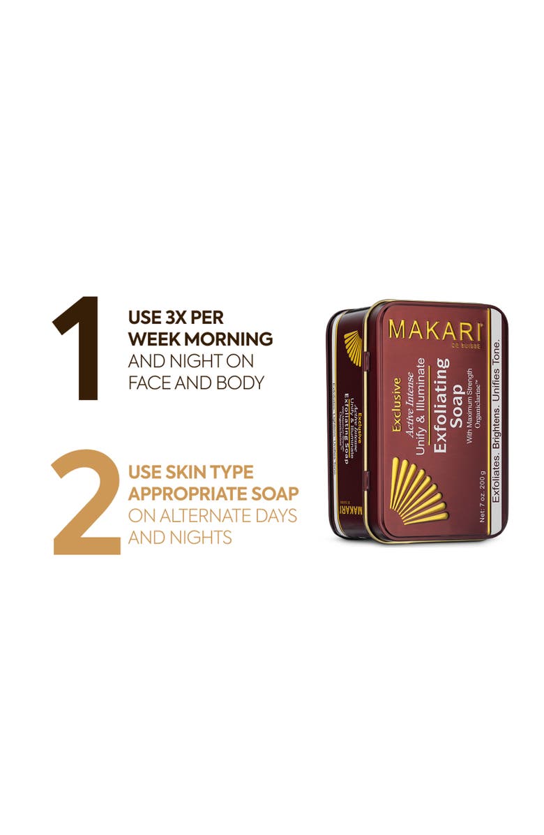 Makari de Suisse Exclusive Active Intense Soap, Alternate, color, NO COLOR