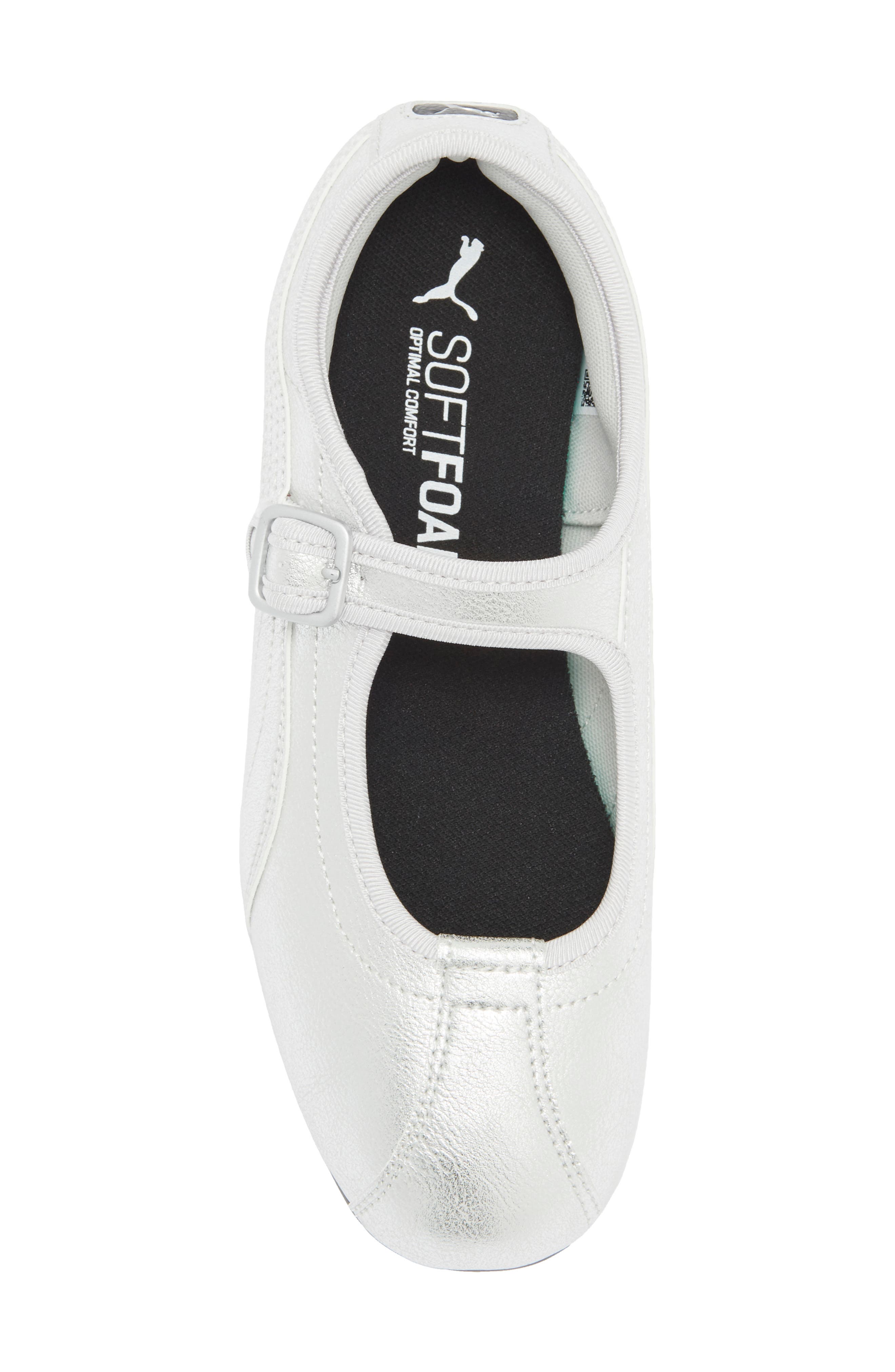 Tacklette Flat, Alternate, color, PUMA SILVER/ PUMA WHITE/ BLACK