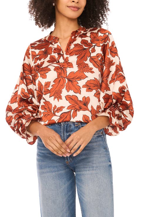 Floral Satin Top