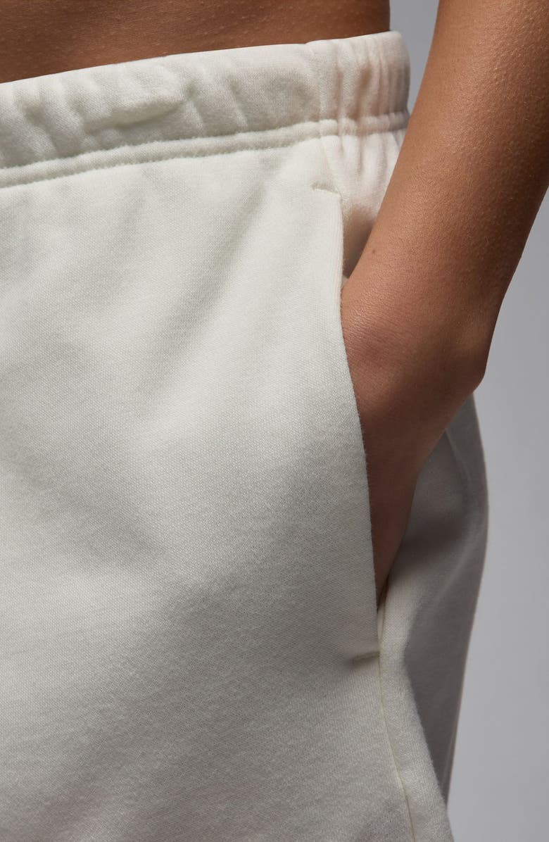 Jordan Brooklyn Fleece Sweat Shorts, Alternate, color, Sail/ Black