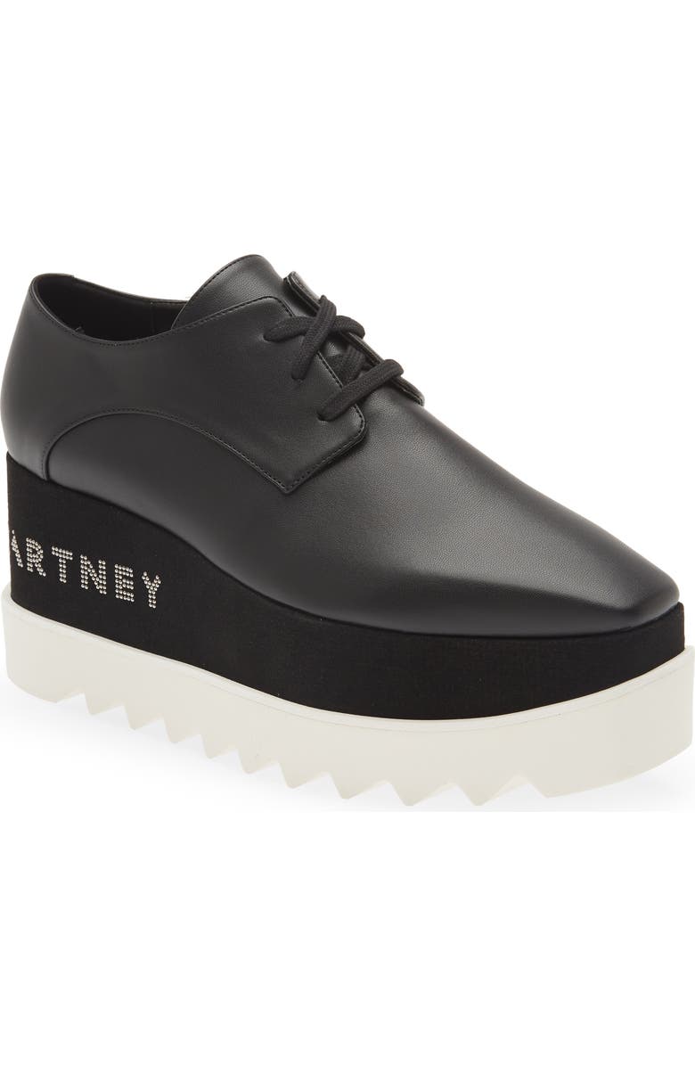 Stella McCartney Embellished Platform Wedge Sneaker, Main, color,