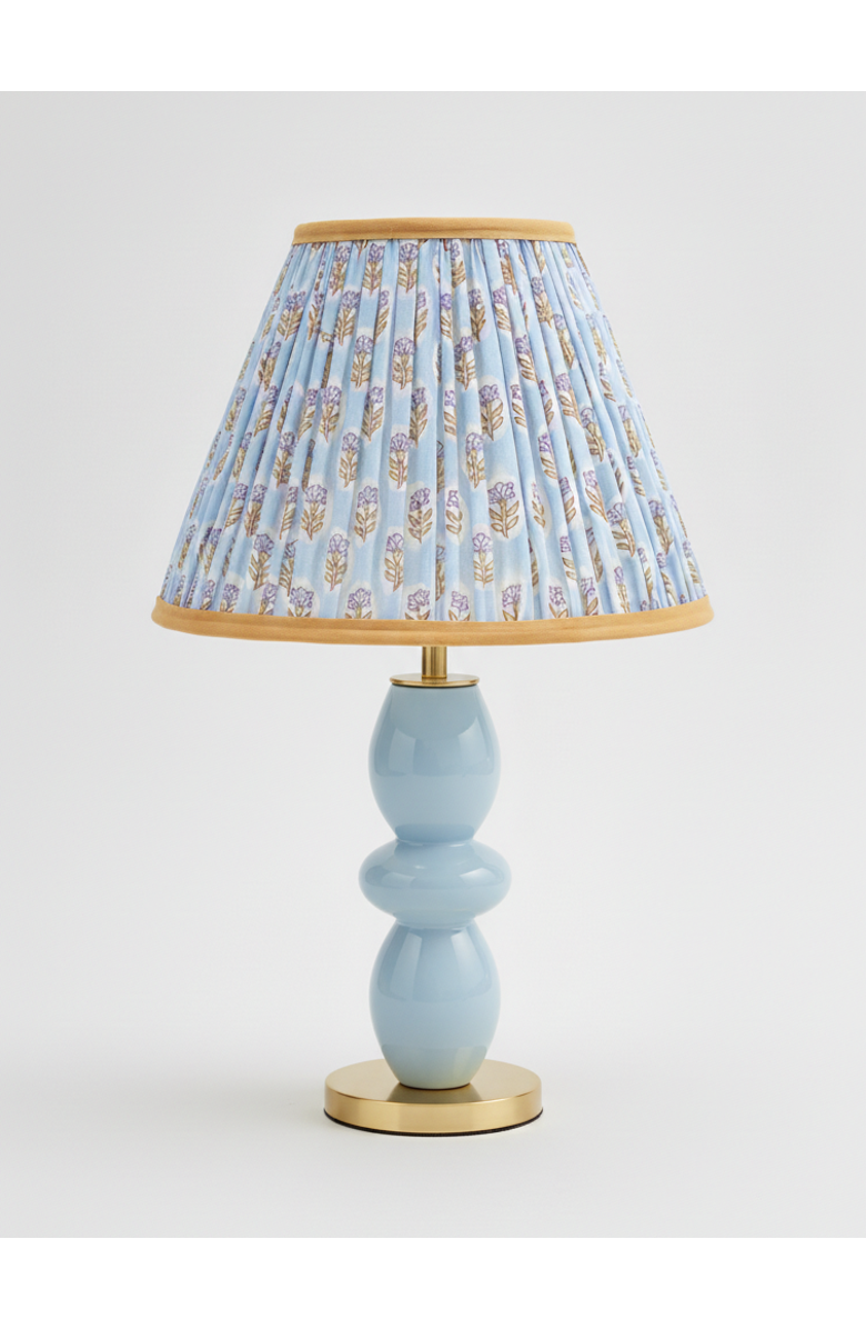 Inner Child 10" Pleated Empire Lampshade, Alternate, color, Sky Blue Daisies