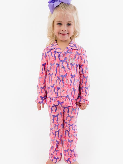 Rufflebutts Ruffle Flare Pajama Set In Multi