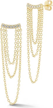 GLAZE JEWELRY Draped Chain Earrings