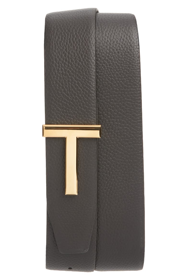 T Icon Reversible Soft Grain Leather Belt, Main, color, ENB BROWN/BLACK