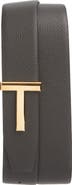 TOM FORD T Icon Reversible Soft Grain Leather Belt