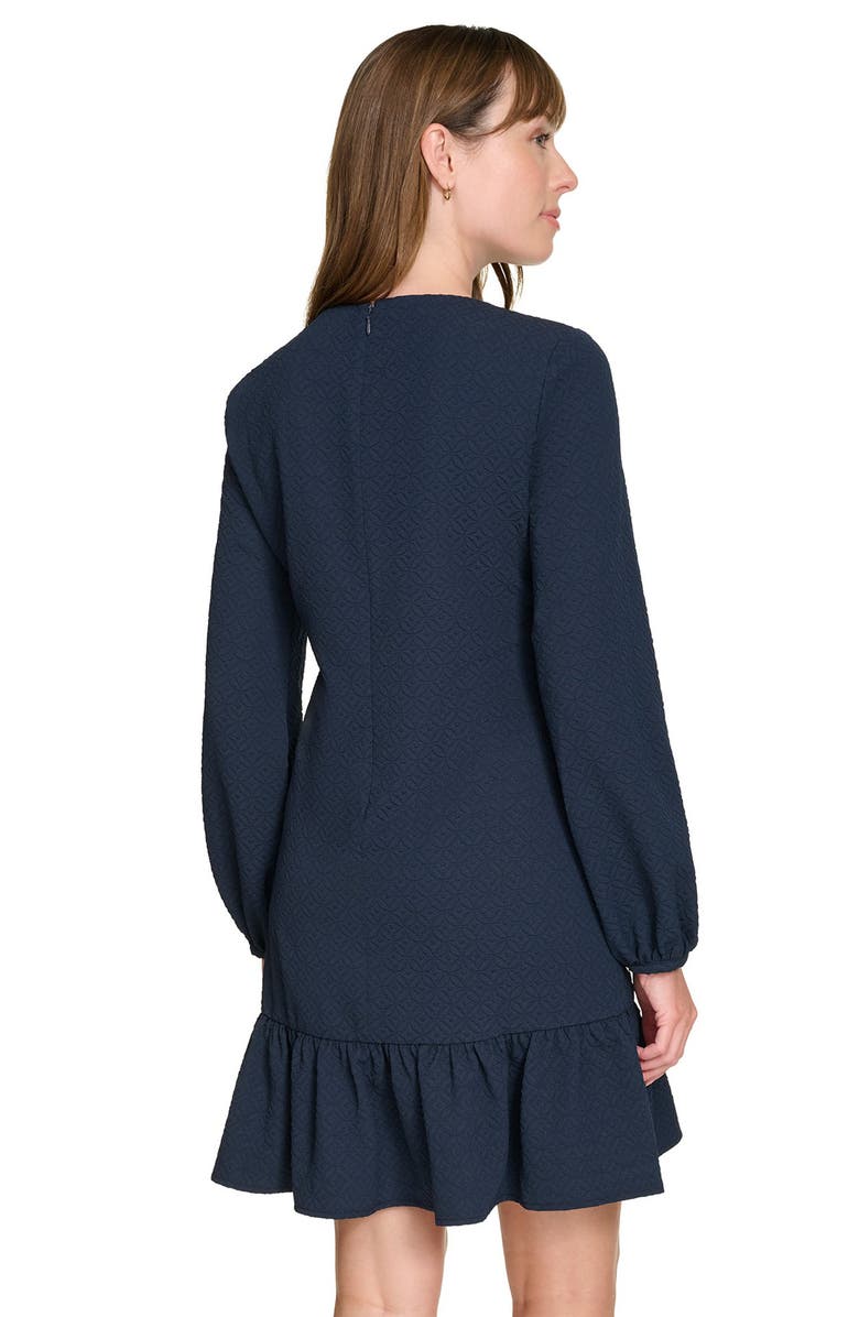 Tommy Hilfiger Jacquard Tile Long Sleeve Dress, Alternate, color, 